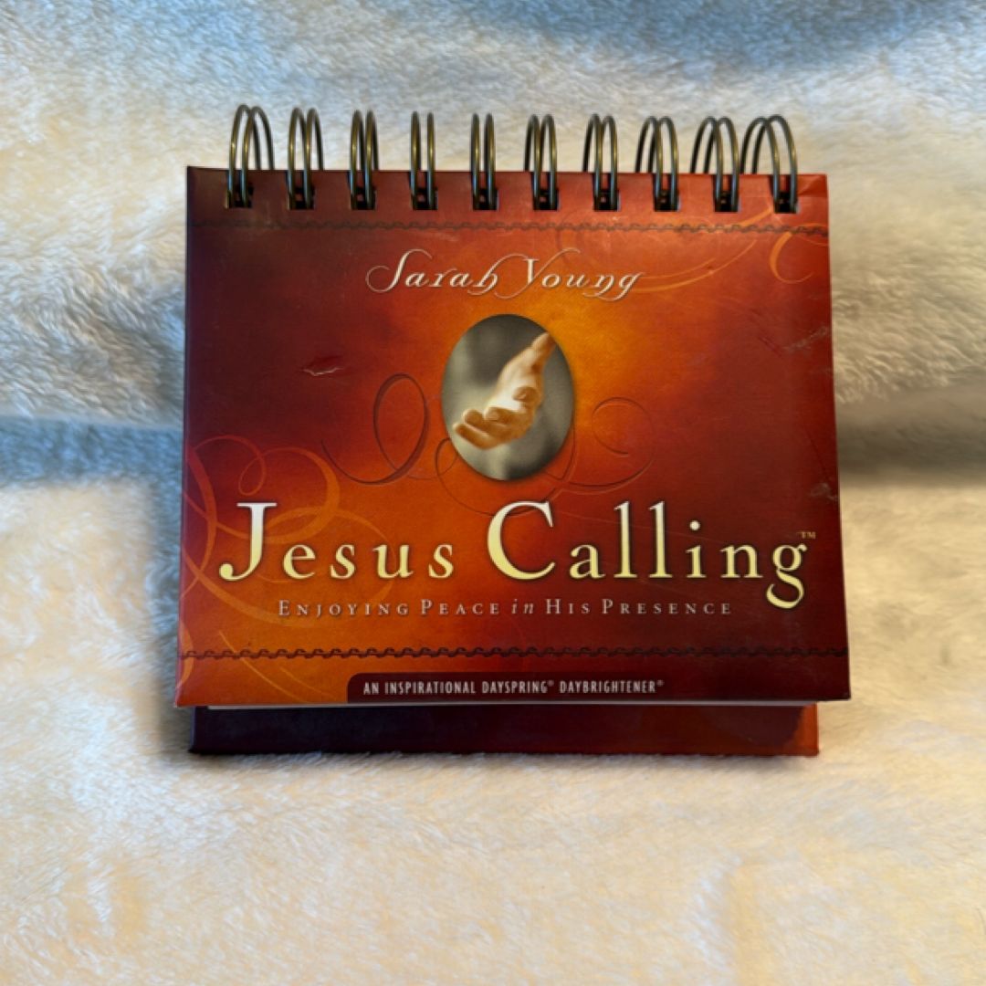 DaySpring Sarah Young's Jesus Calling, DayBrightener Perpetual Flip Calendar, 366 Days of Scripture (75621)