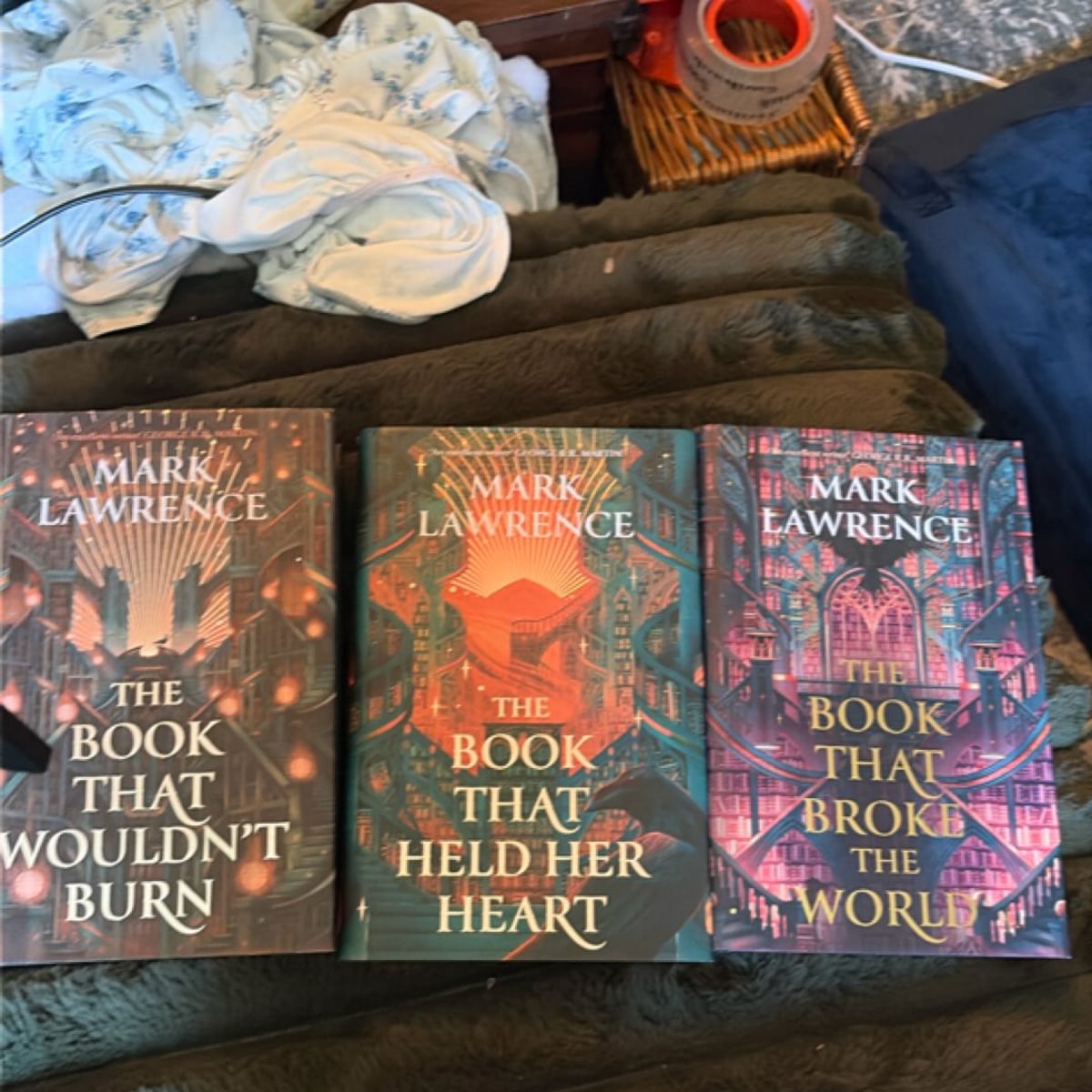 Locked Library The Book that wouldnt burn trilogy by Mark Lawrence ...