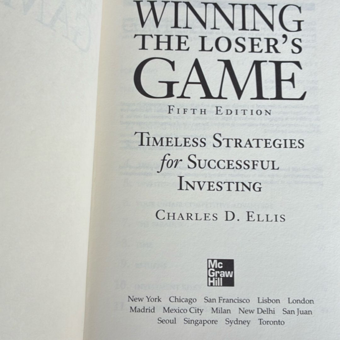 Winning the Loser's Game, Fifth Edition: Timeless Strategies for Successful Investing