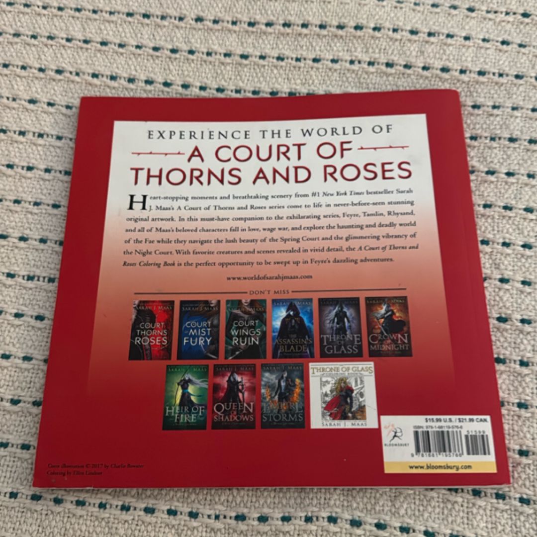 A Court of Thorns and Roses Coloring Book