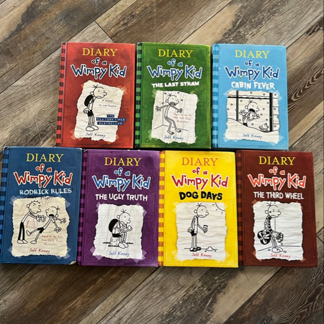 Collection of Diary of a Wimpy Kid Books - 7 in All