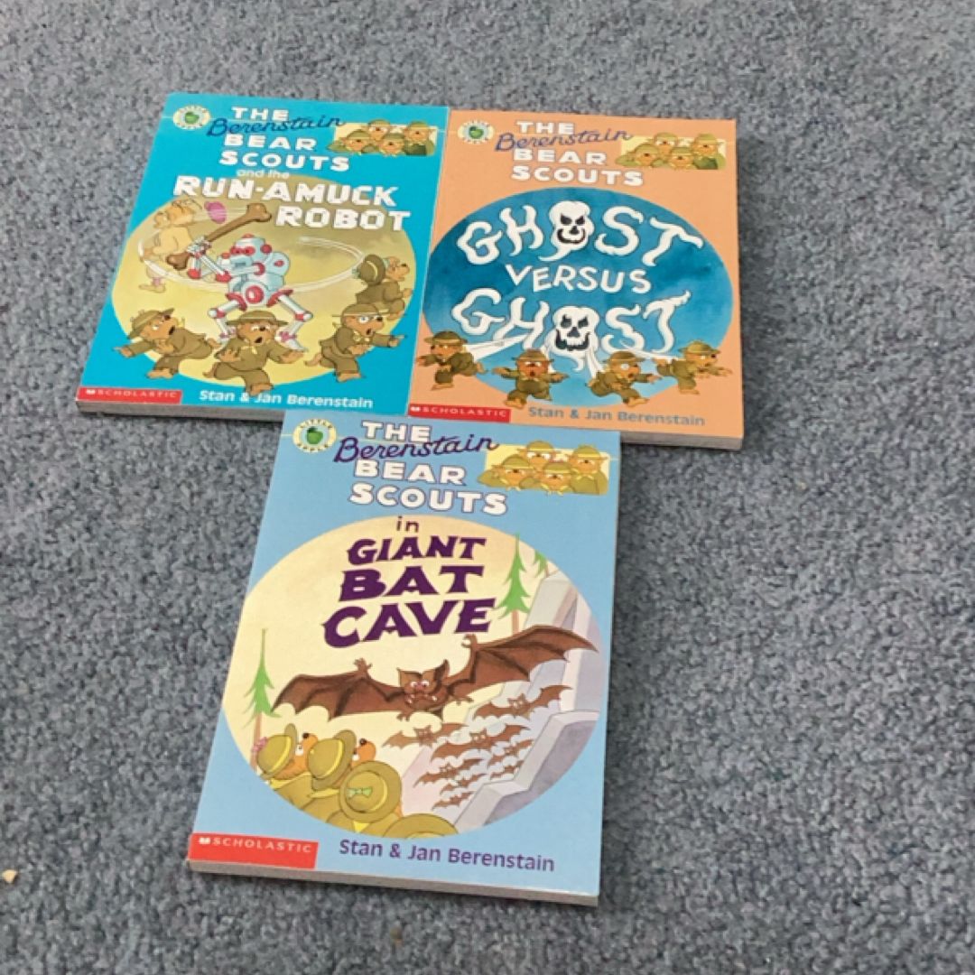 Lot of 3 The Berenstain Bear Scouts Books