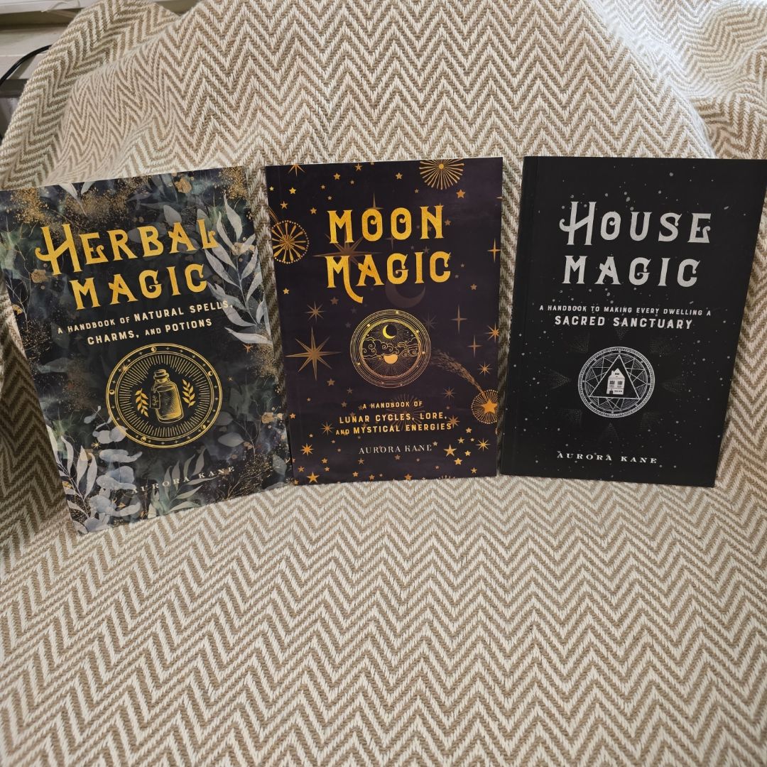 Magic Book Bundle By Aurora Kane - Herbal Magic, House Magic & Moon Magic