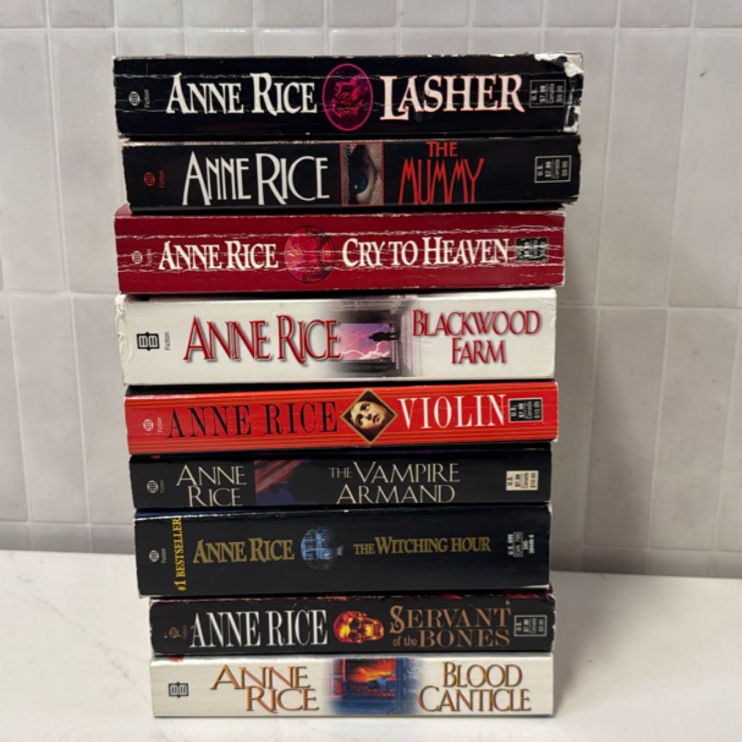 Anne Rice Book Lot