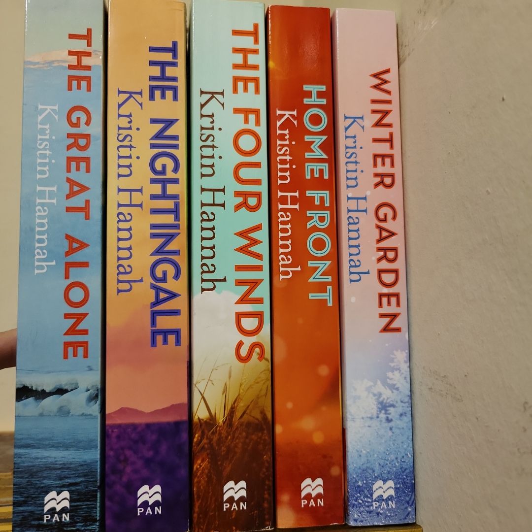 Kristin Hannah Collection 5 Books Set (The Nightingale, The Four Winds, The Great Alone, Winter Garden, Home Front)