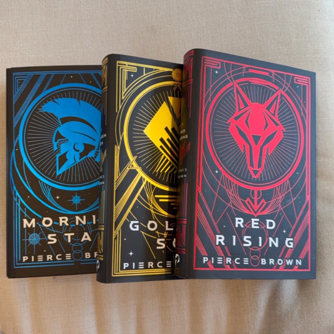 Fairyloot Signed Editions Triolgy Red Rising, Golden Son, Morning Star