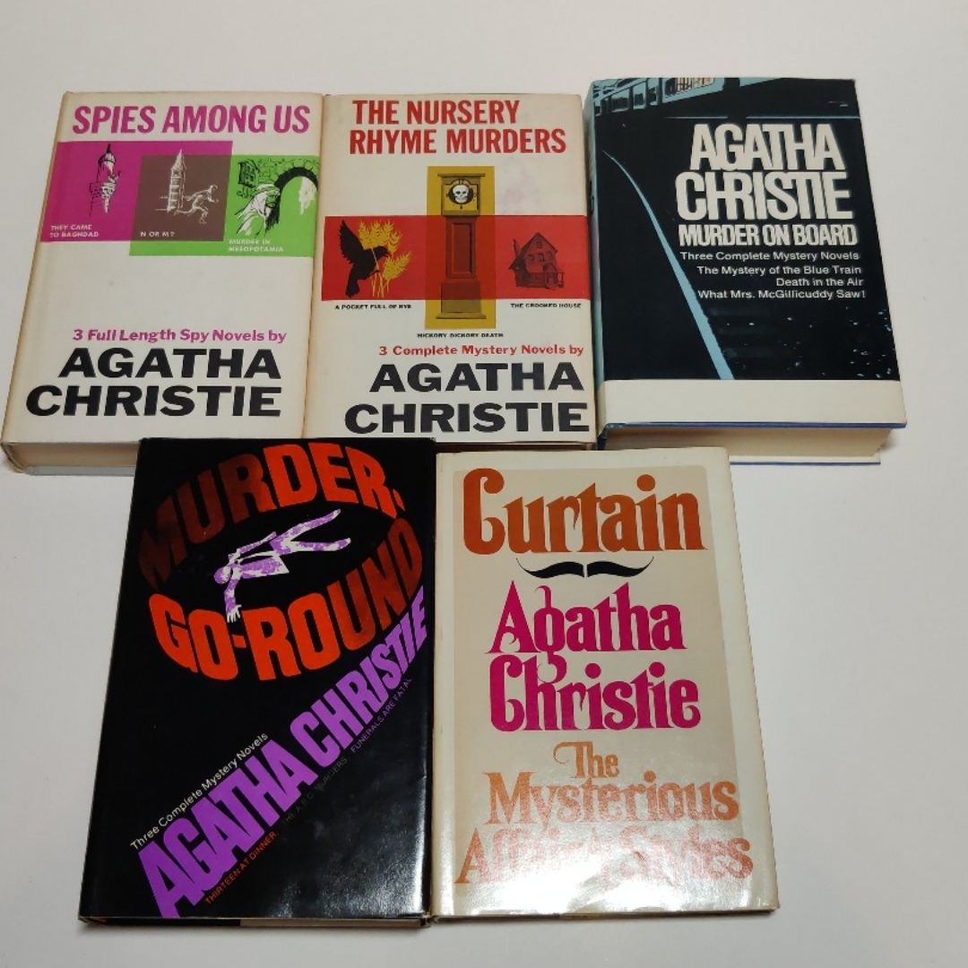 5 Book Club Edition Murder Mysteries 