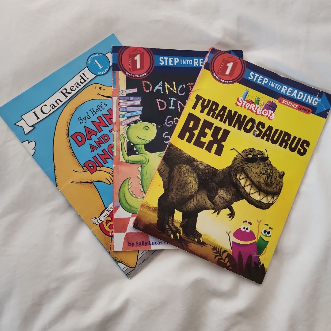 Step Into Reading: Tyrannosaurus Rex (StoryBots), Dancing Dinos, I Can Read: Danny and the Dino
