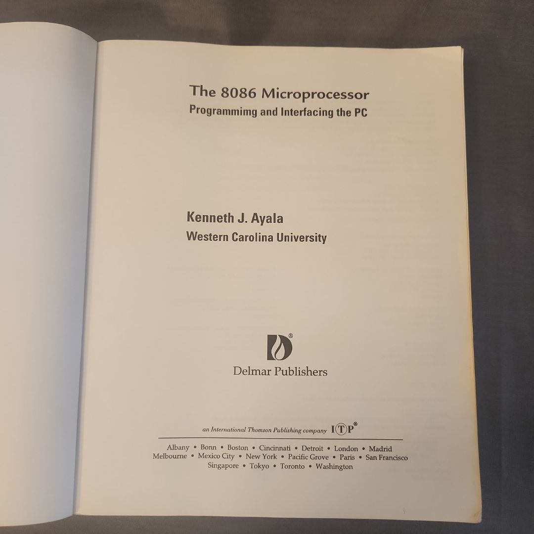 8086 Microprocessor by Kenneth J. Ayala