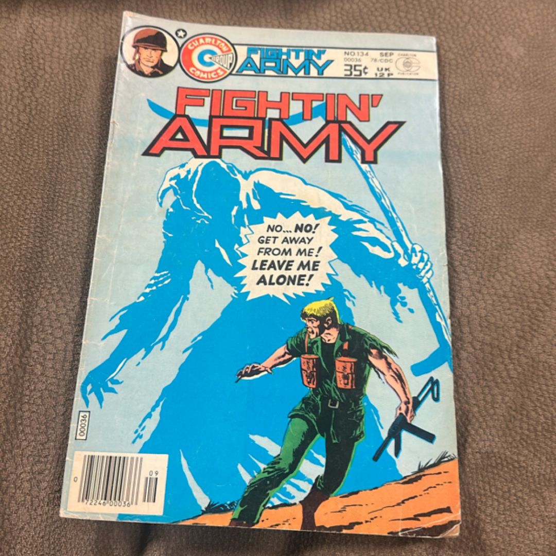 Sept 1978 Fightin Army Charlton Comic No 134 Vol 10