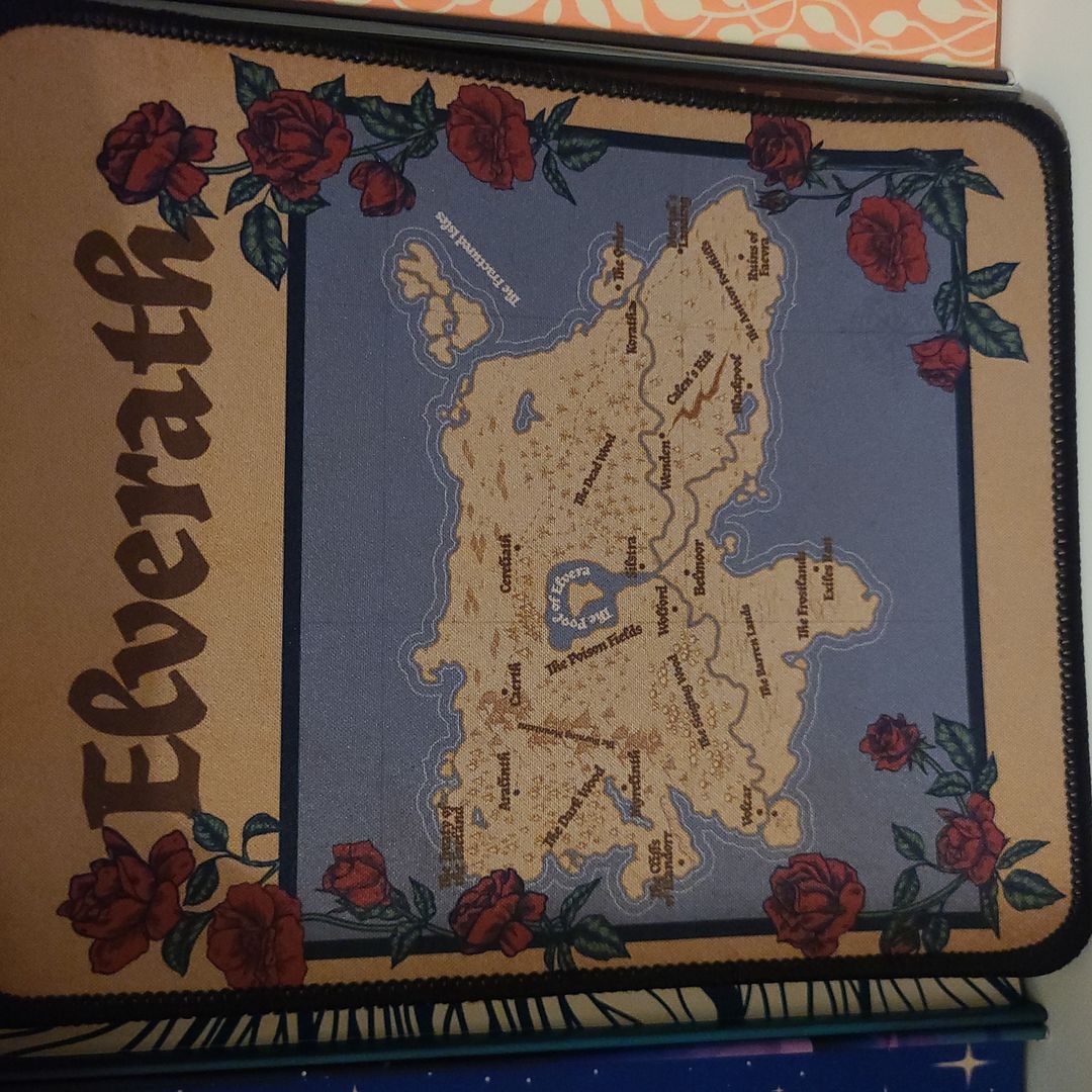 Bookish box mouse pad inspired by A Shadow Crown 