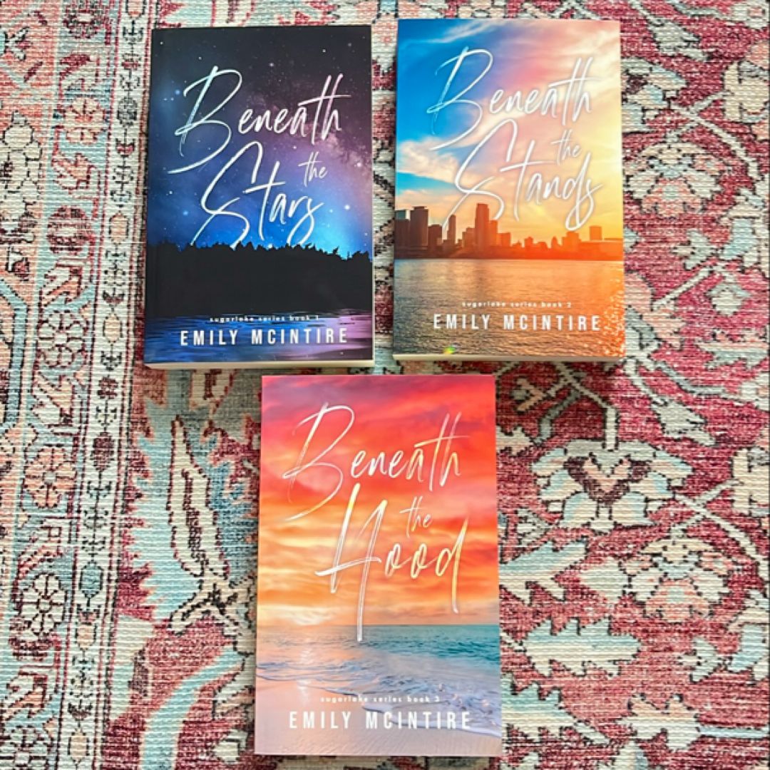 BENEATH THE STARS, BENEATH THE STANDS, BENEATH THE HOOD, SUGARLAKE SERIES BOOKS 1-3 (OOP, Like New condition) 