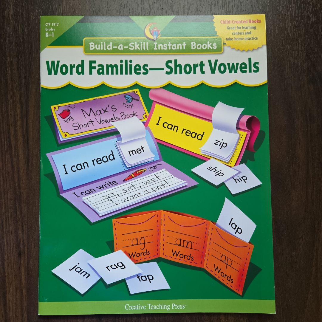 Build-a-Skill Instant Books Word Families-Short Vowels