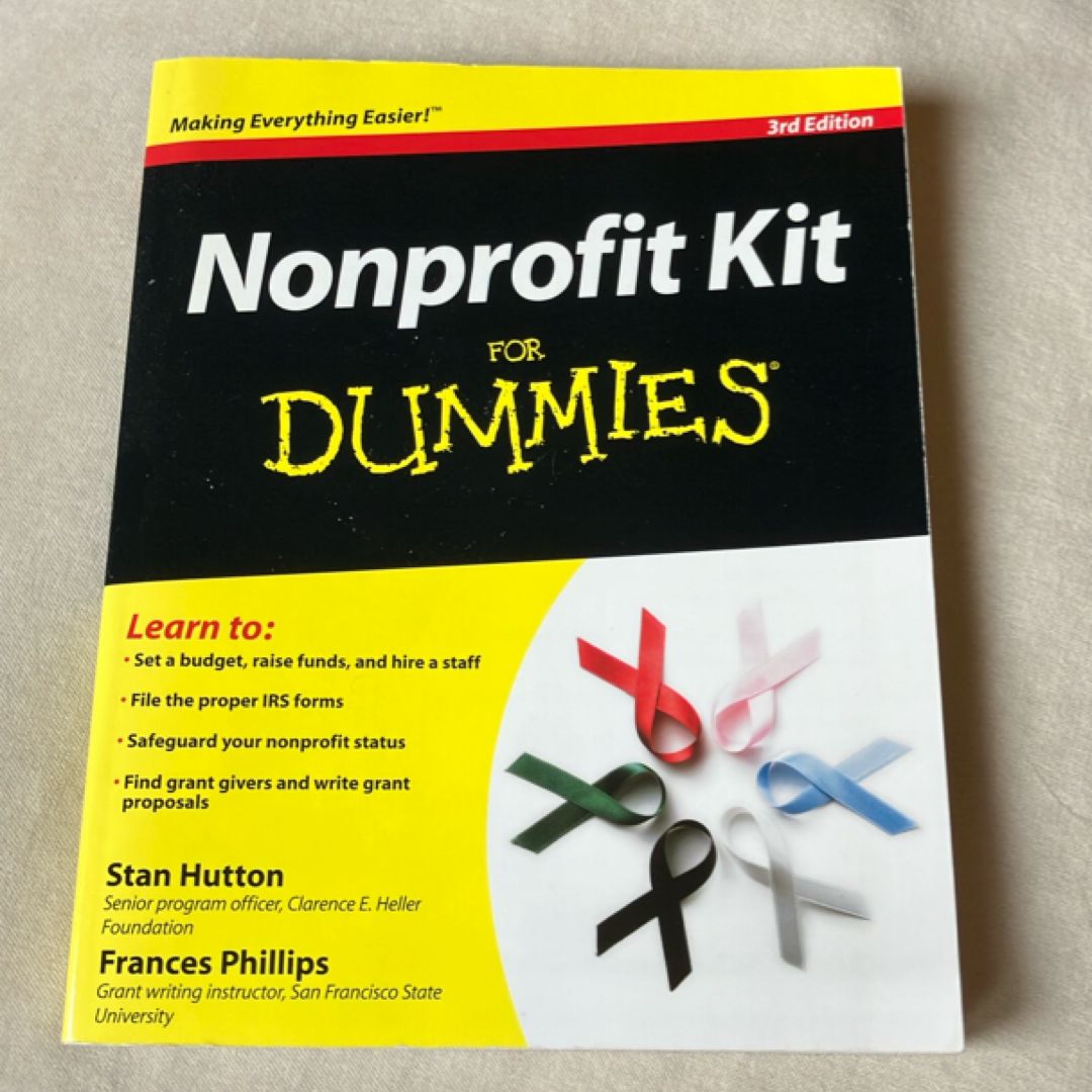 Nonprofit Kit for Dummies® by Stan Hutton, Frances N. Phillips