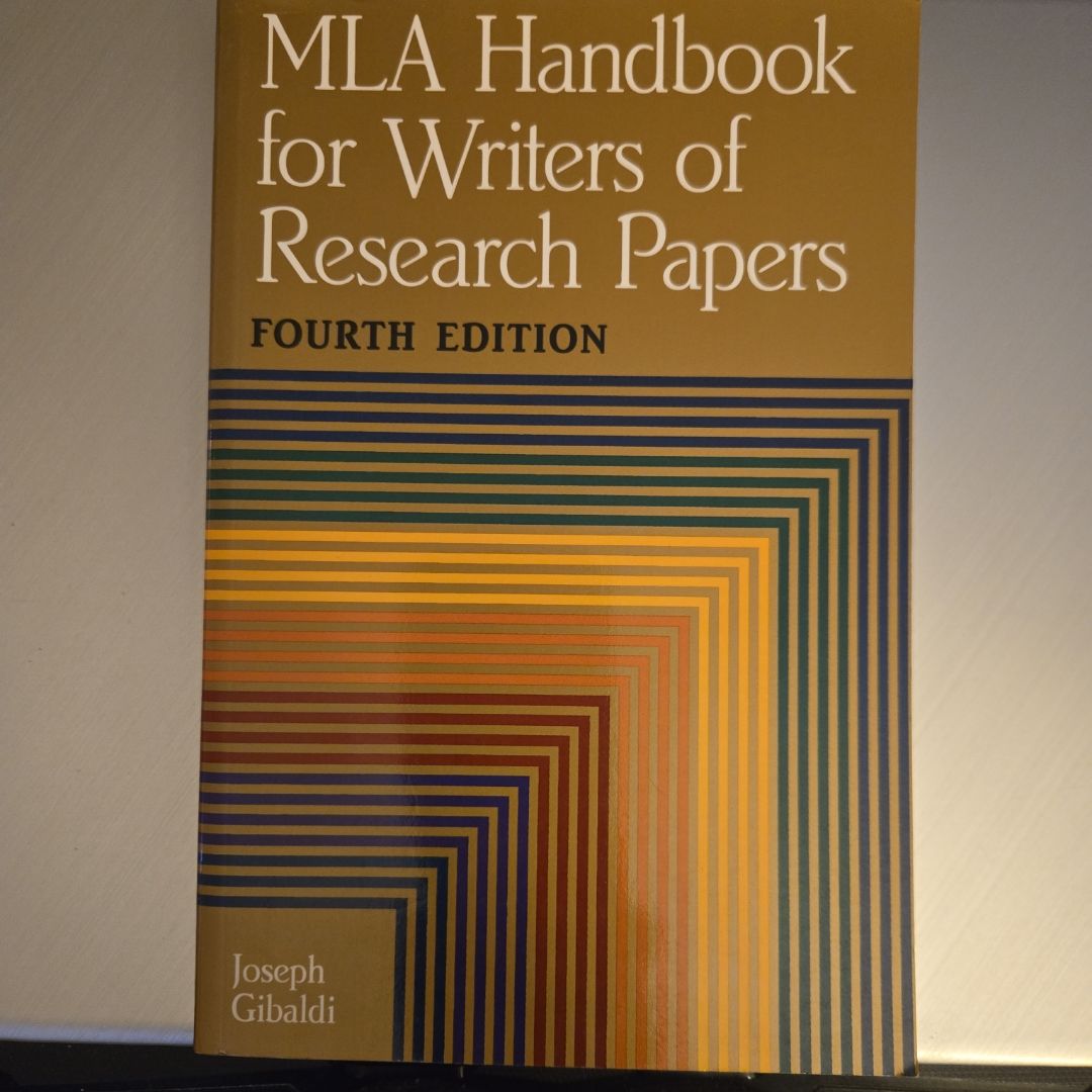 MLA Handbook for Writers of Research Papers