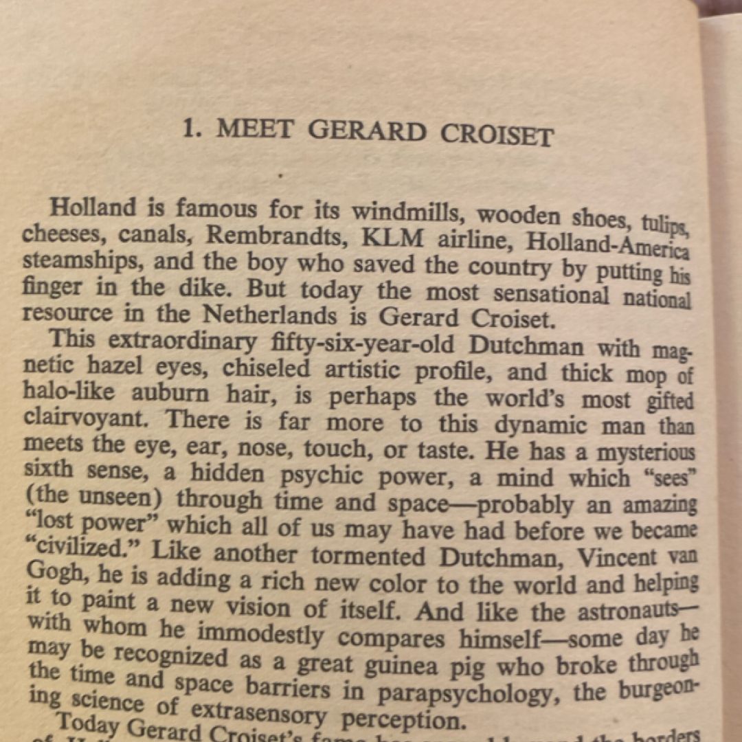 Croiset: The Clairvoyant (1965) by Jack Harrison Pollack, Paperback ...