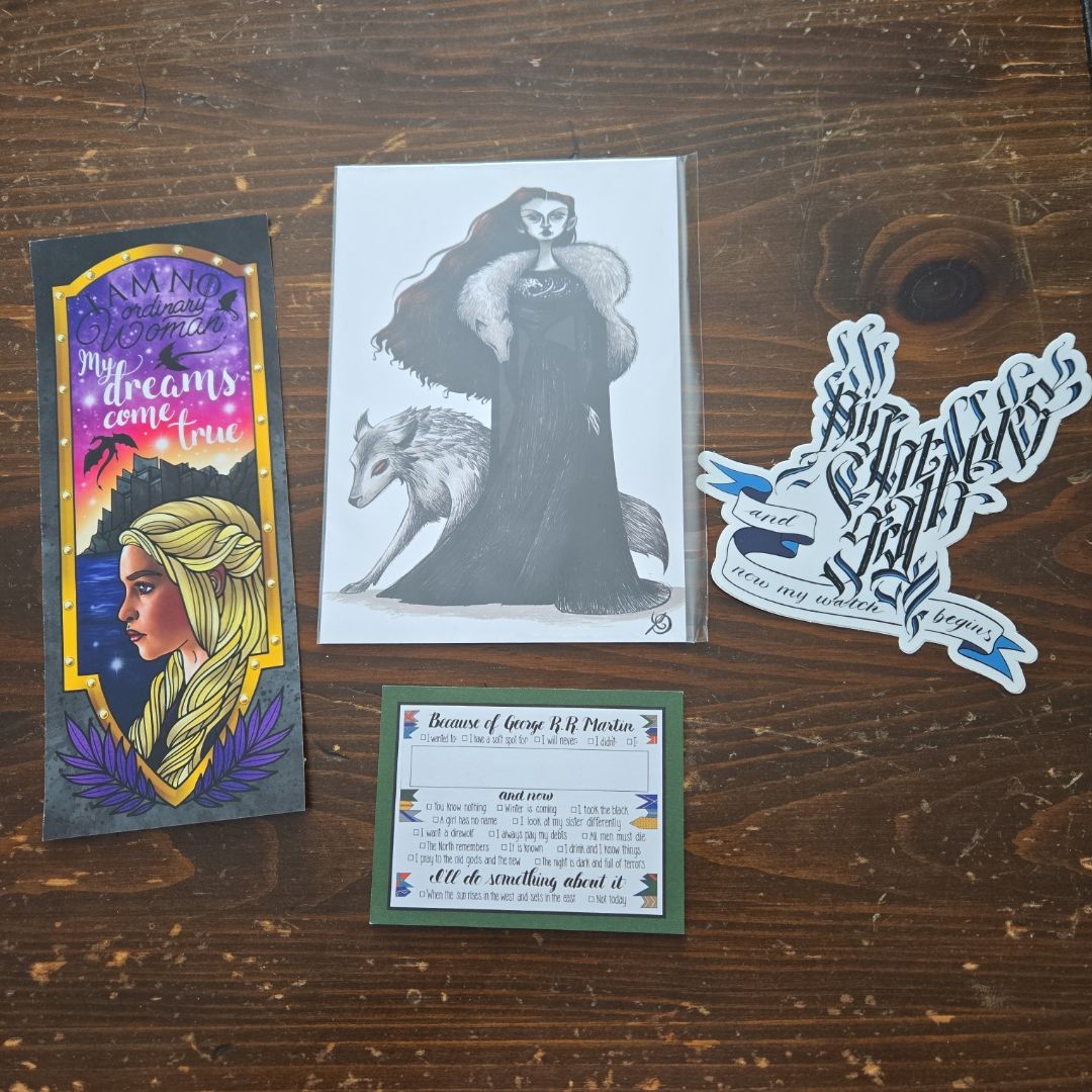A Game of Thrones merch bundle
