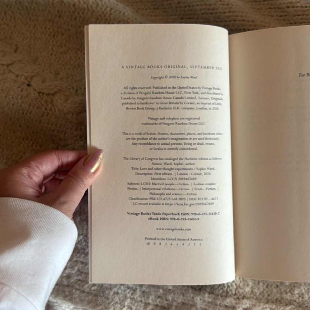 Love and Other Thought Experiments