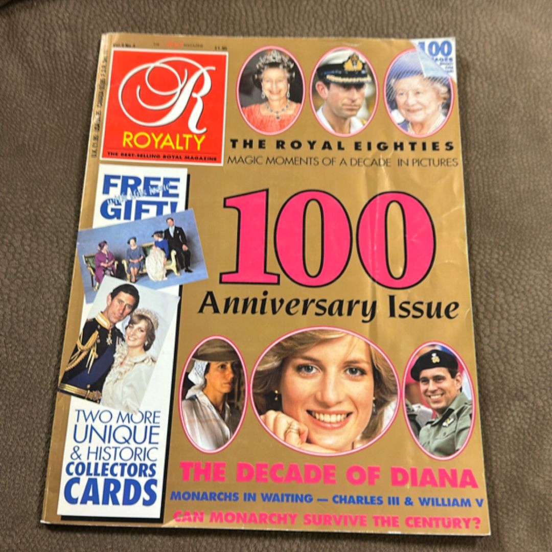 Royalty Vol 9 #4 Jan 1990 The Royal Eighties 100th Anniversary Issue w POSTCARDs