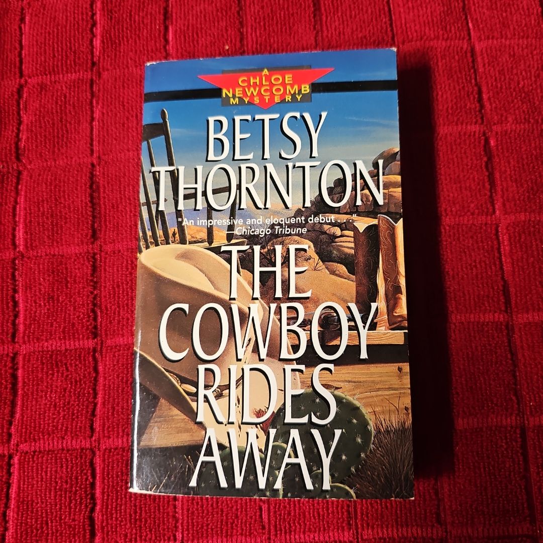 The cowboy rides away