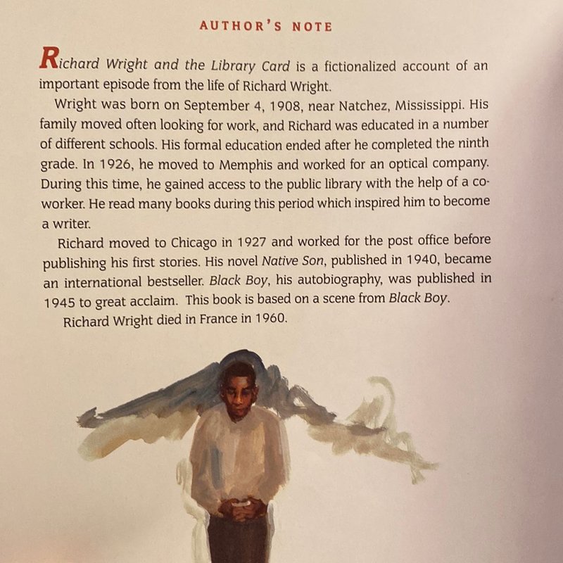 Richard Wright and the Library Card 📚 by William Miller,