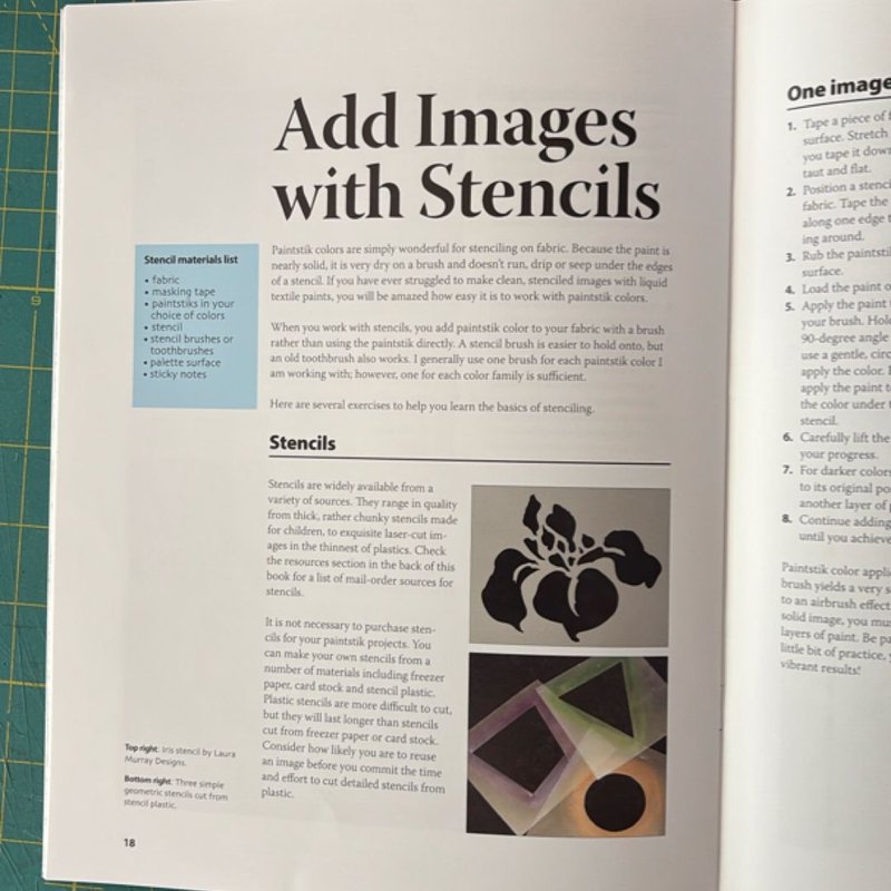 Paintstiks on Fabric