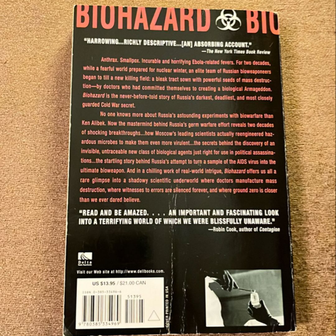 Biohazard by Ken Alibek, Stephen Handelman
