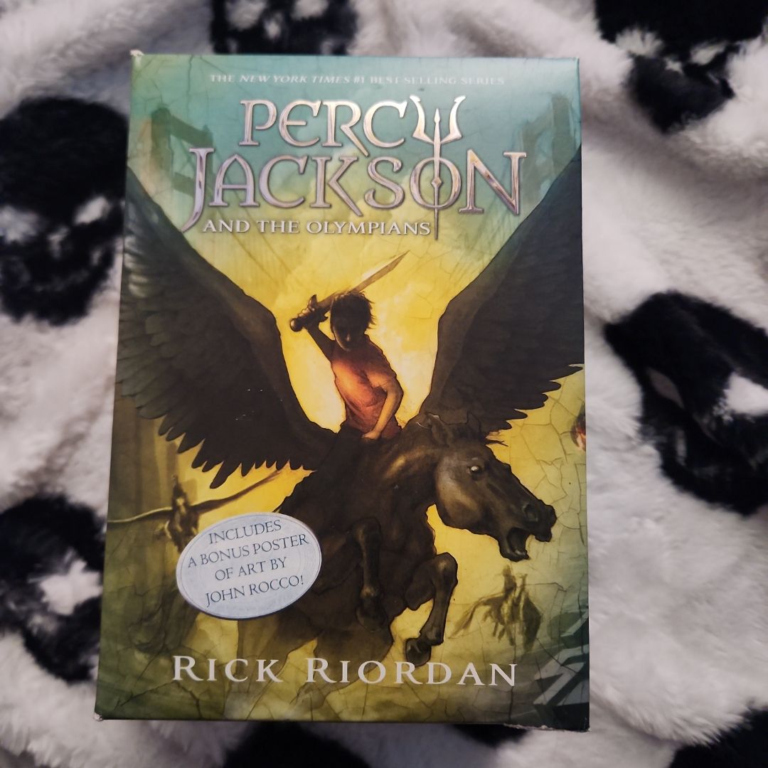Percy Jackson and the Olympians 5 Book Paperback Boxed Set (new Covers W/poster)