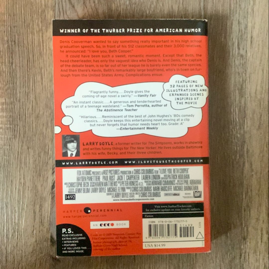 I Love You, Beth Cooper Tie-In