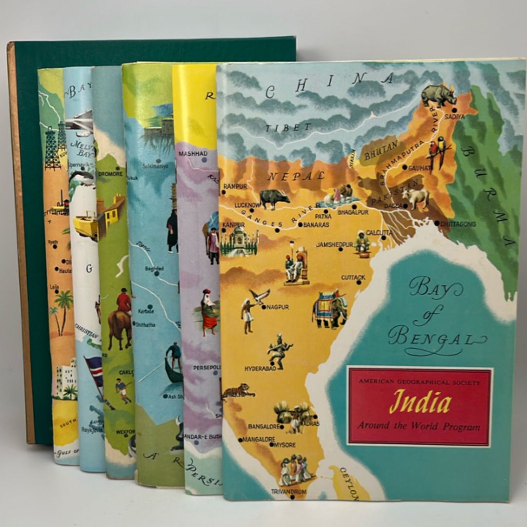 American Geographical Society Around The World Program Lot India Iran Ireland +
