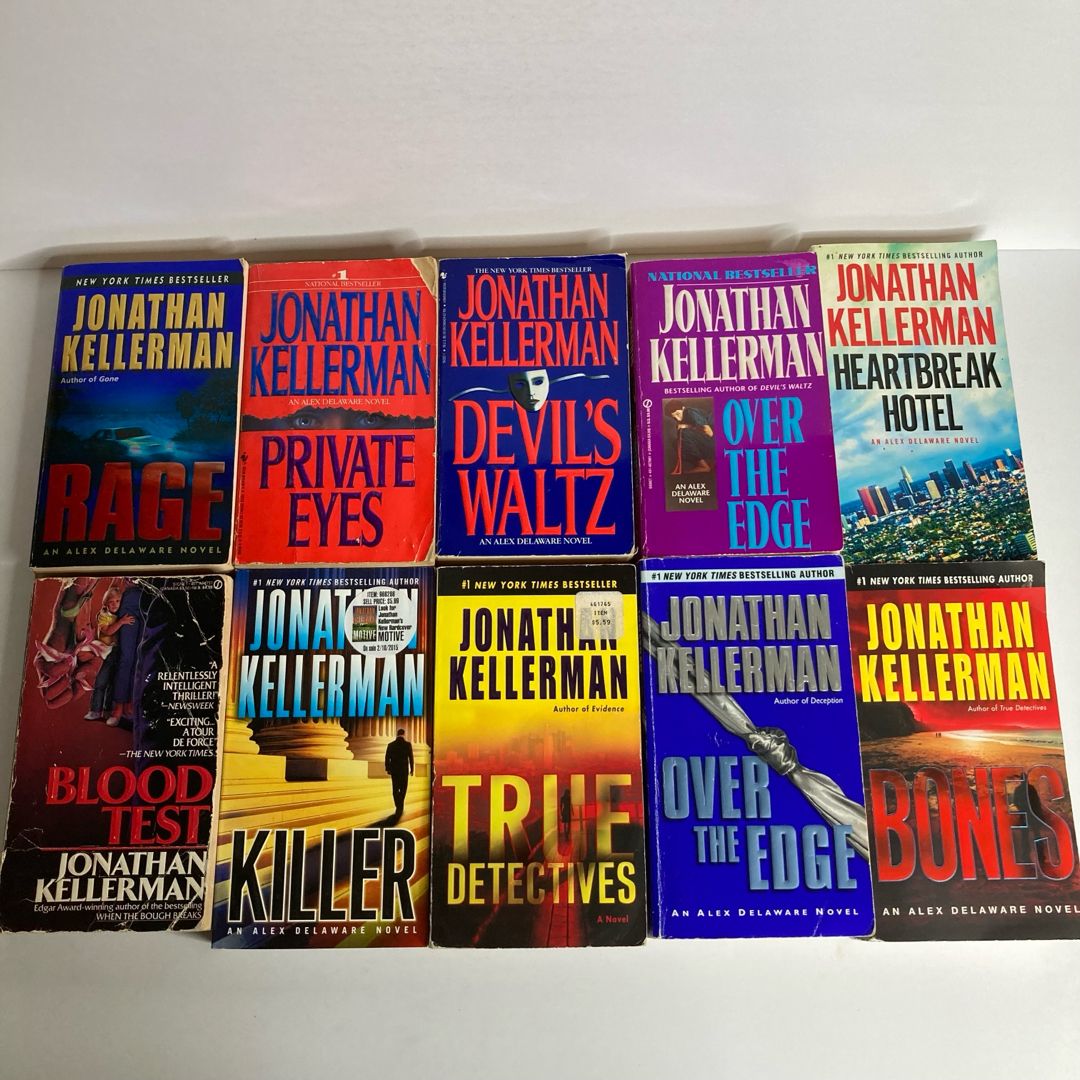 Bundle of 10 Jonathan Kellerman Paperback Books