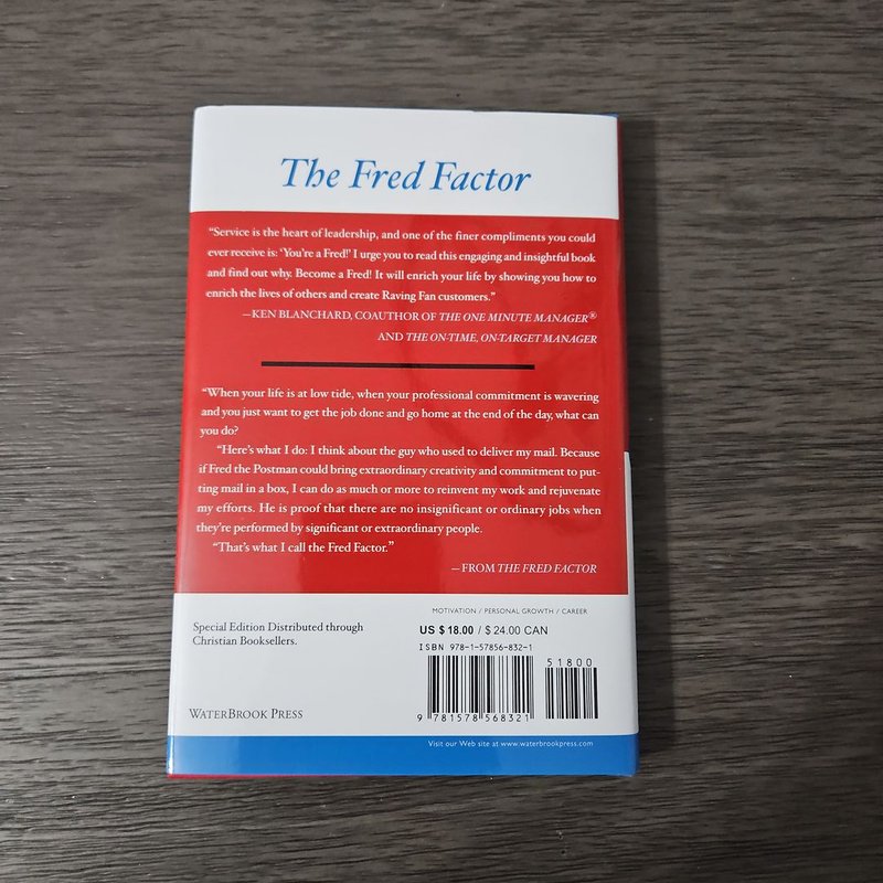 The Fred Factor by Mark Sanborn, Hardcover Pangobooks