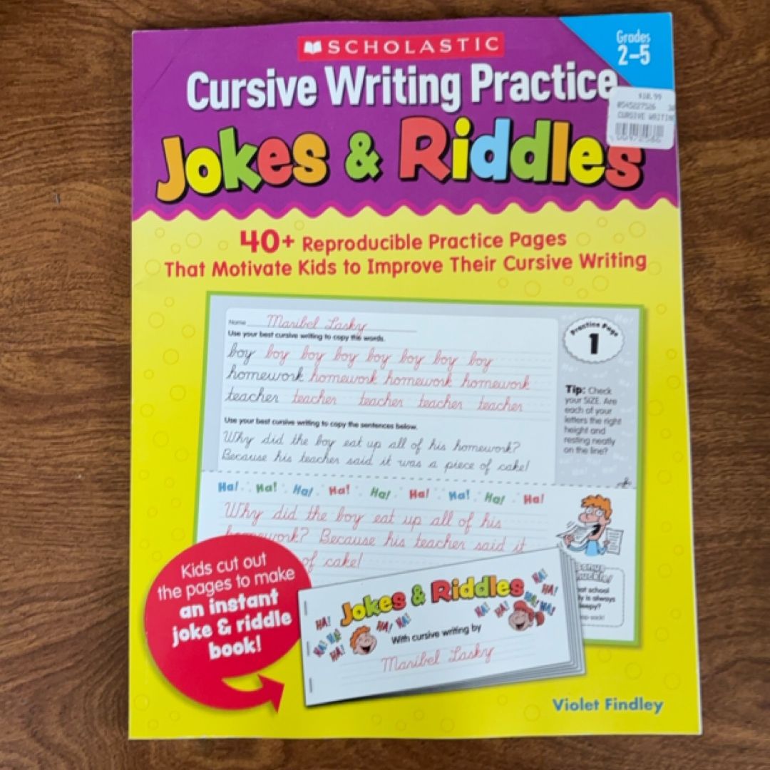Cursive Writing Practice: Jokes and Riddles