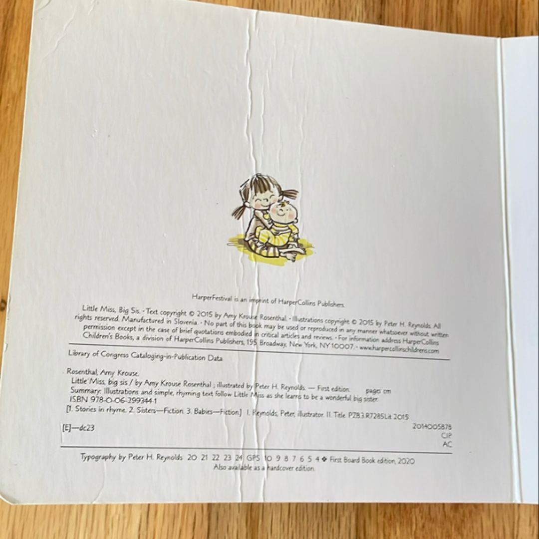Little Miss, Big Sis Board Book