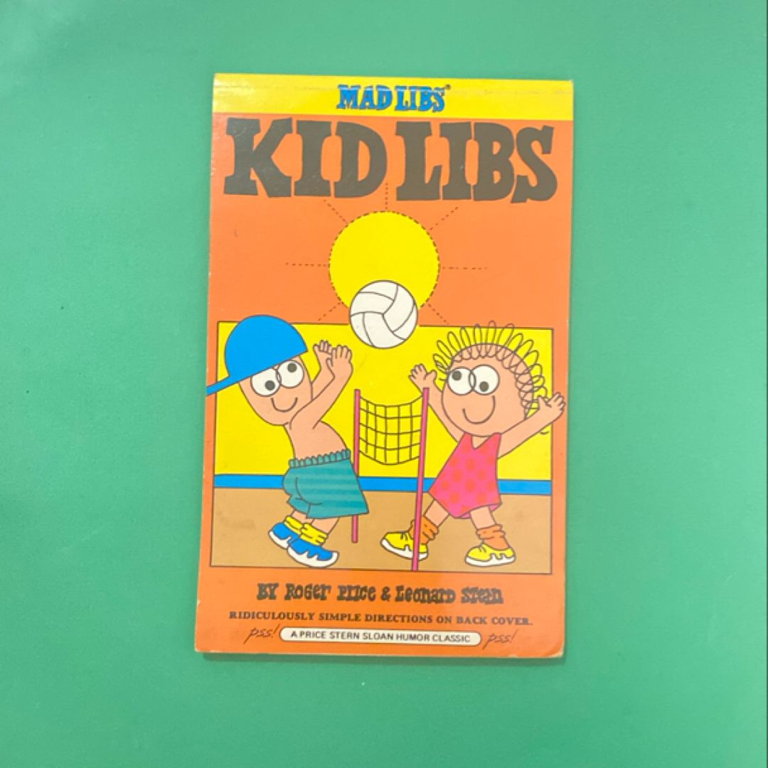 Kid Libs Mad Libs