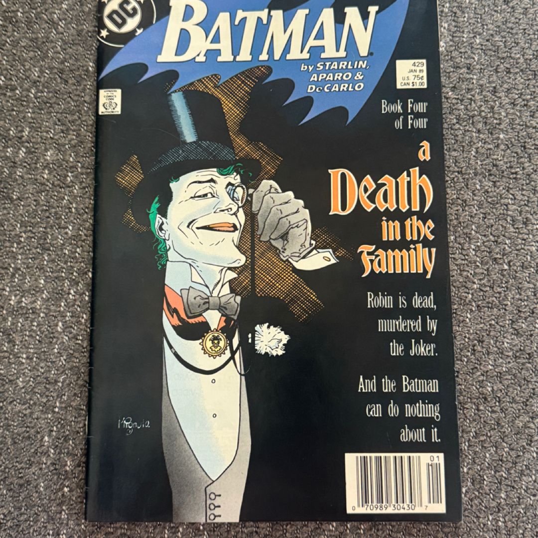 Batman: A Death in the Family (1989) Vintage DC Comic