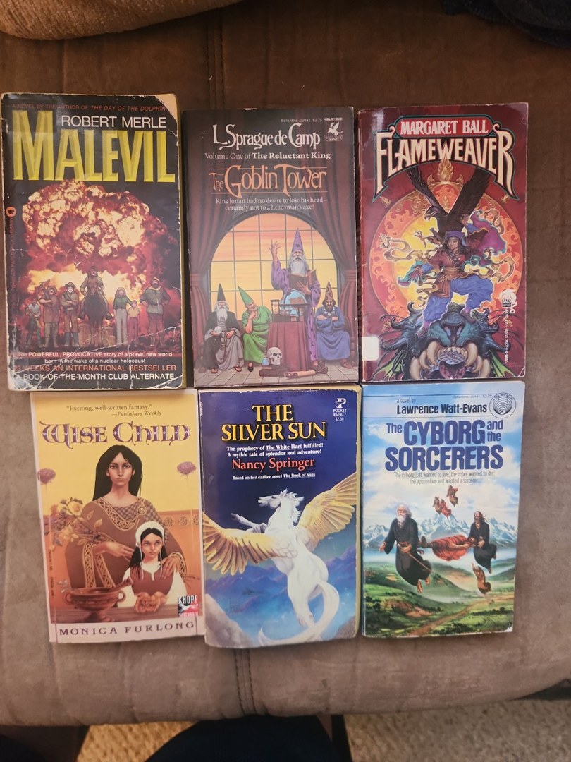 Fantasy Sci-Fi Lot of 6 Paperback Books Set #2