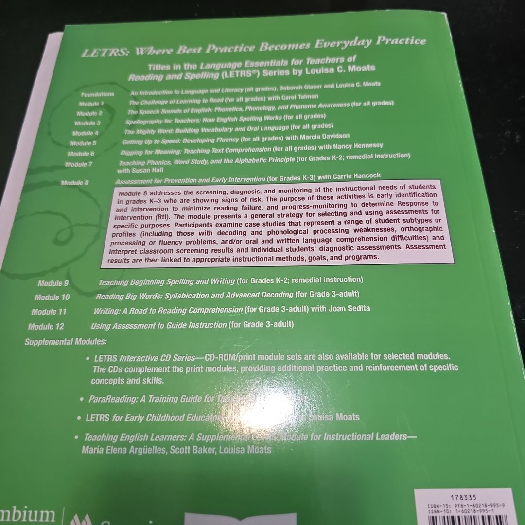 Letrs Module 8 Assessment for Prevention and Early Intervention by ...