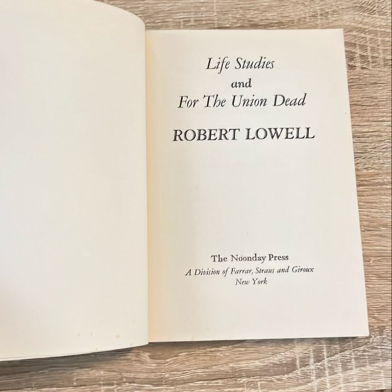 Life Studies and For the Union Dead by Robert Lowell, Paperback | Pangobooks