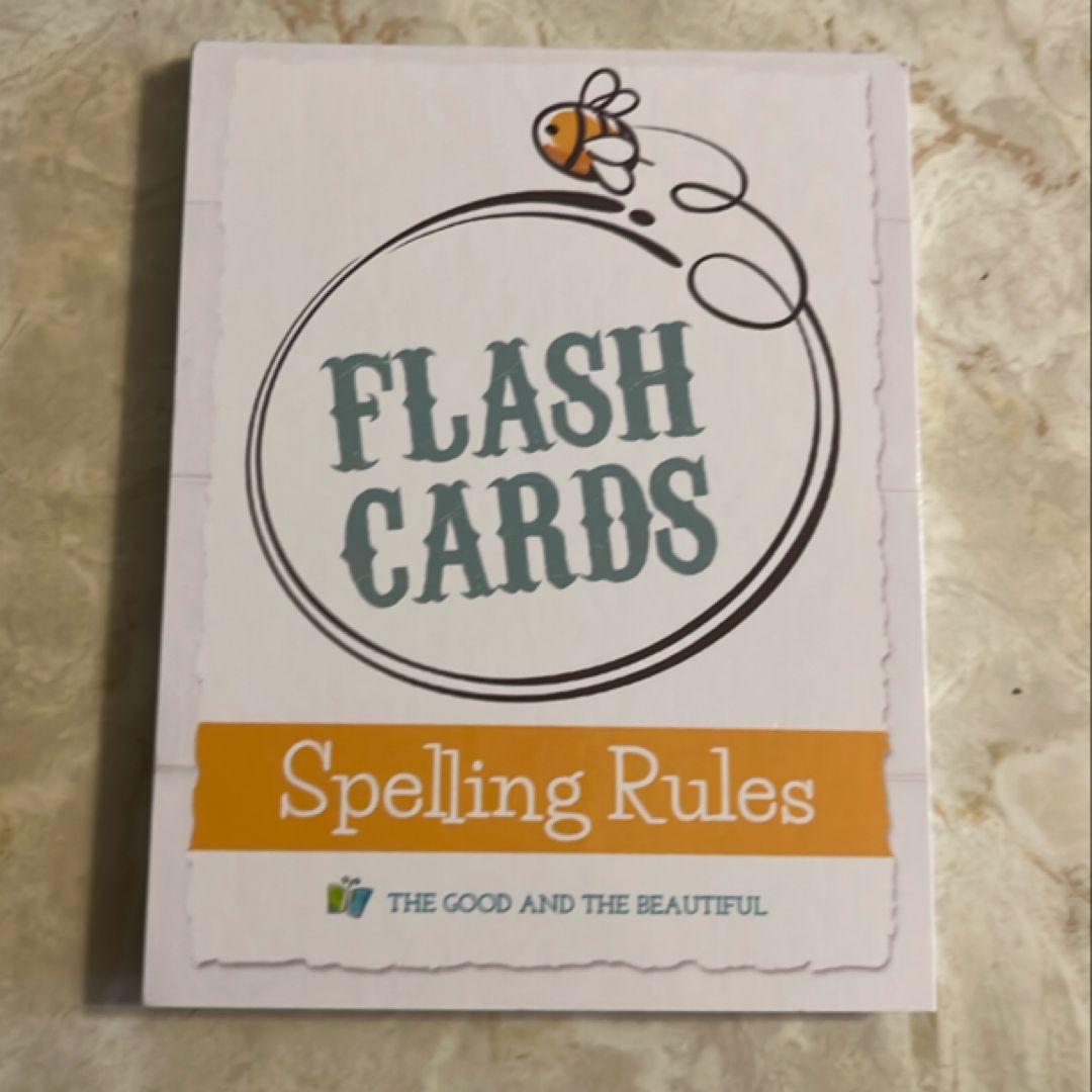 Spelling Rules Flash Cards 