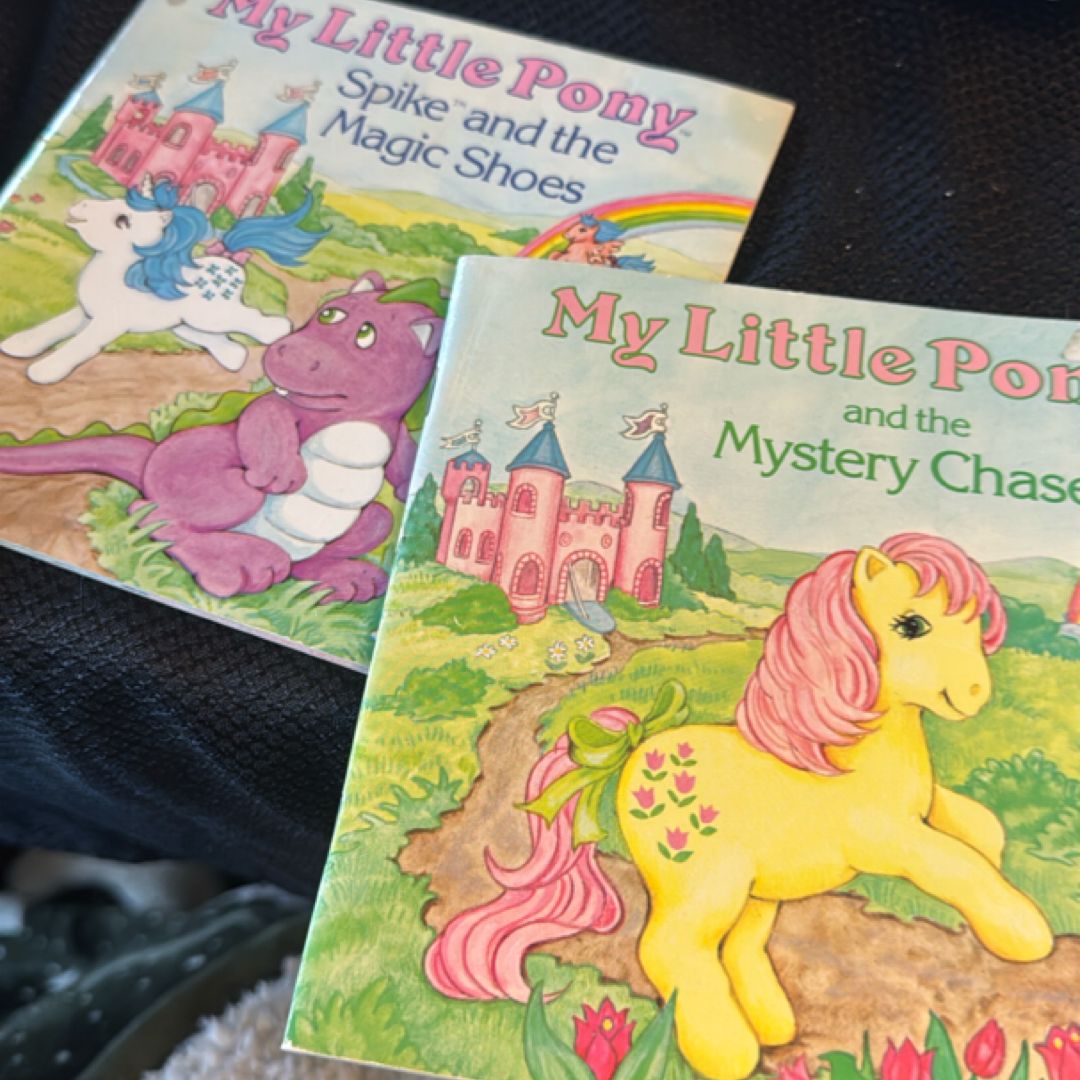 Set up two My Little Pony books