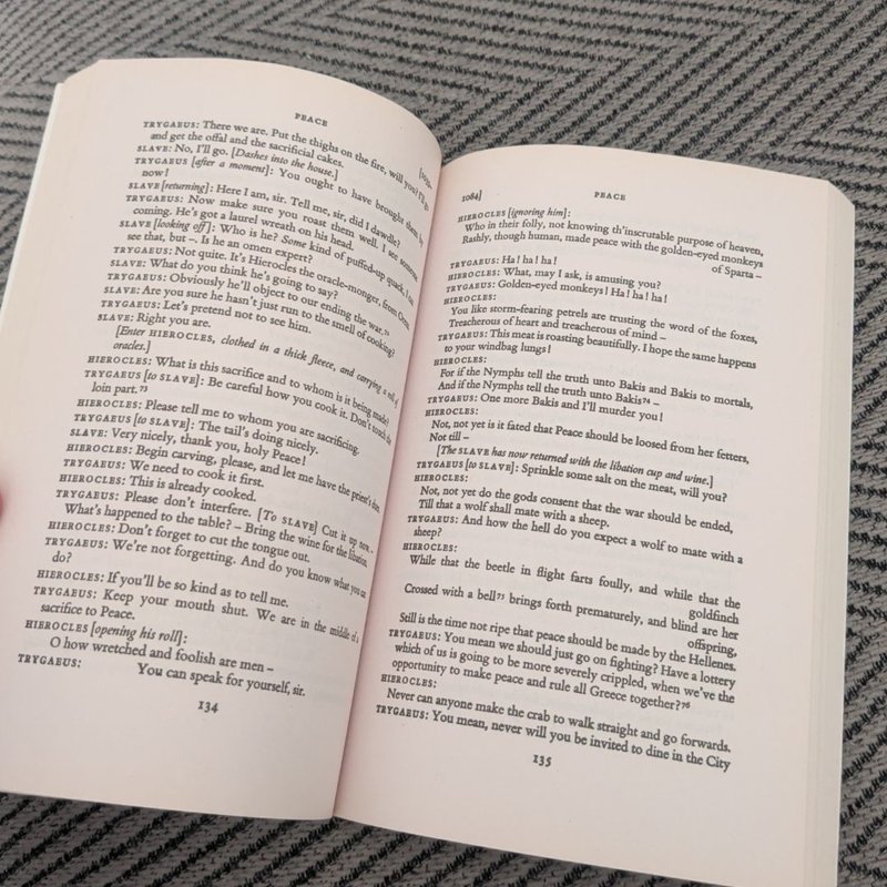 The Knights; the Peace; the Birds; the Assembly Women; Wealth