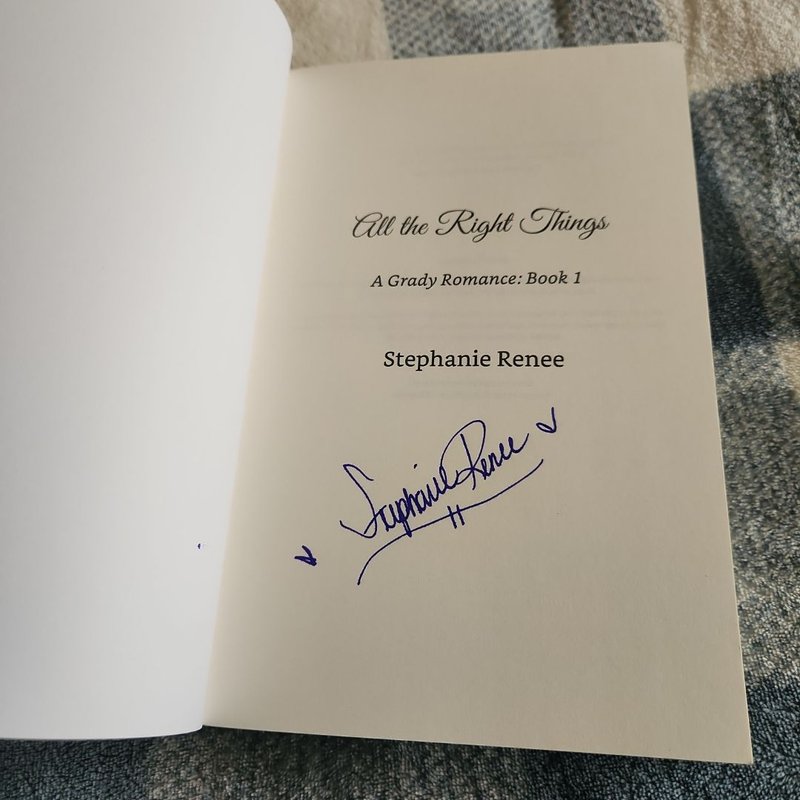 All the Right Things**Signed**