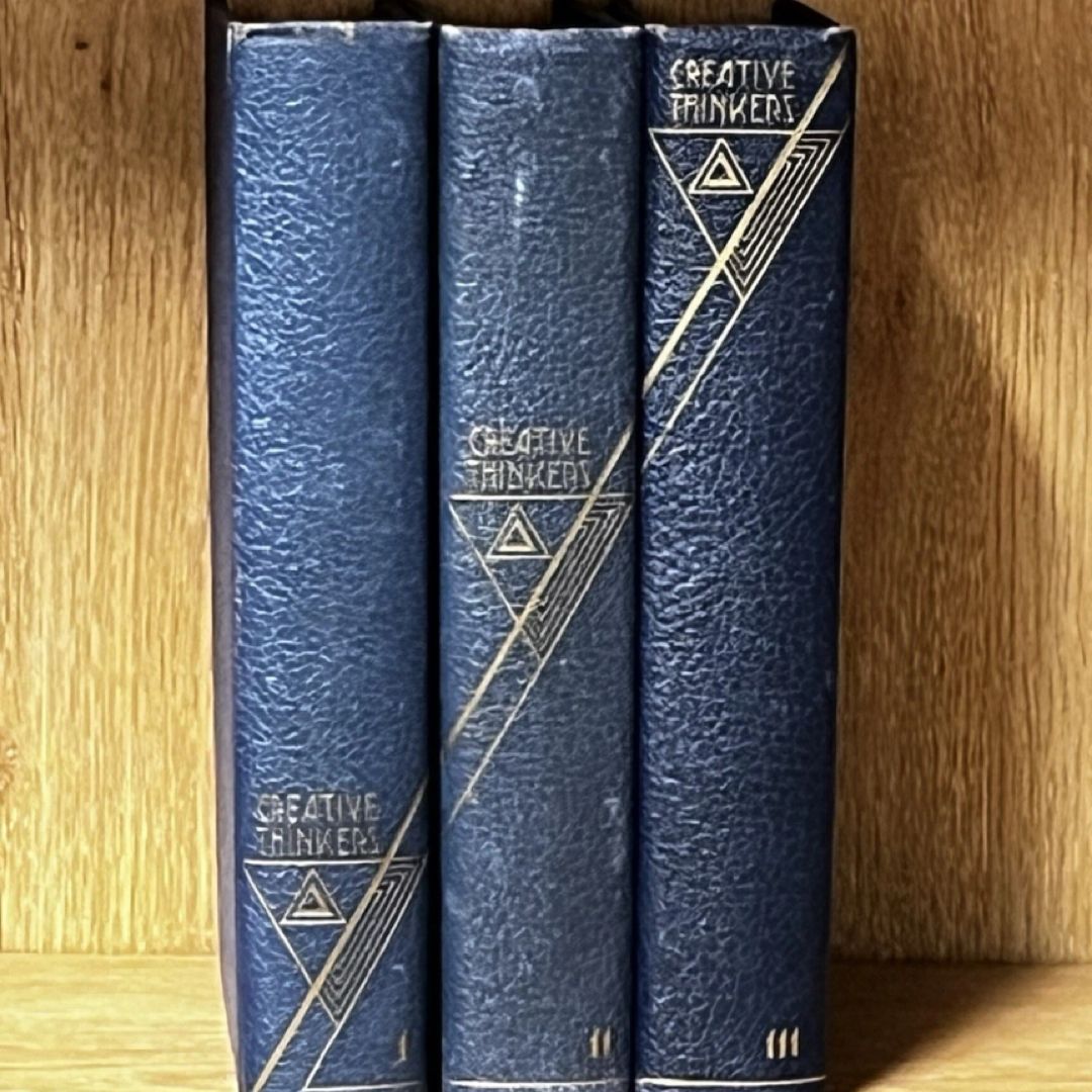 Creative Thinkers : Orientation For Modern Times -3 Vol. Set 1937 First Edition
