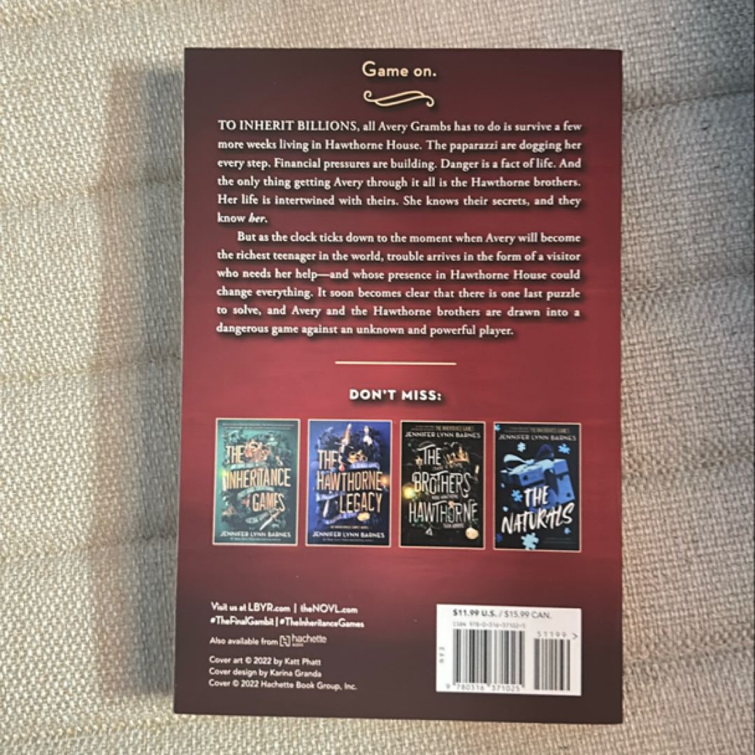 The Final Gambit by Jennifer Lynn Barnes, Paperback | Pangobooks