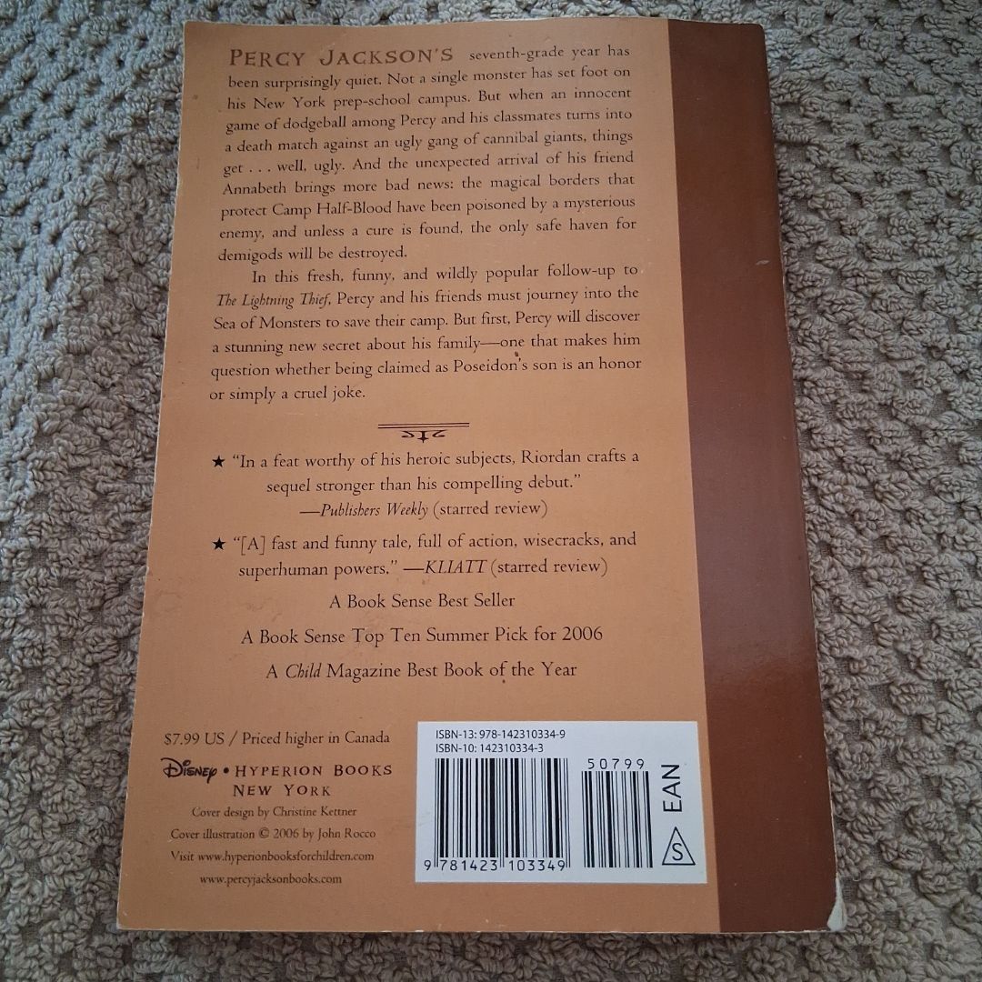 Percy Jackson and the Olympians, Book Two the Sea of Monsters (Percy Jackson and the Olympians, Book Two)