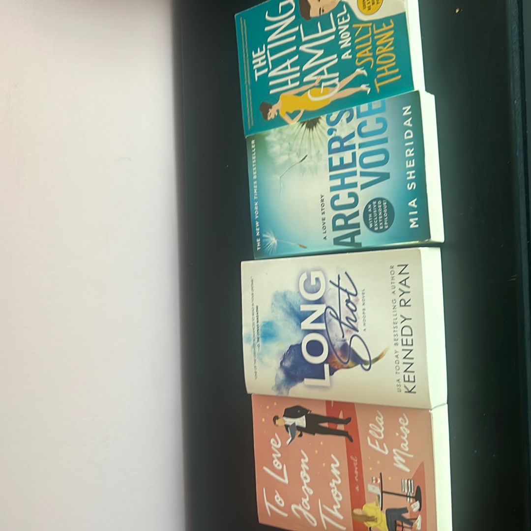 ROMANCE BOOX BUNDLE “To Love Jason Thorn” “Long Shot” “Archer’s Voice” “The Hating Game”