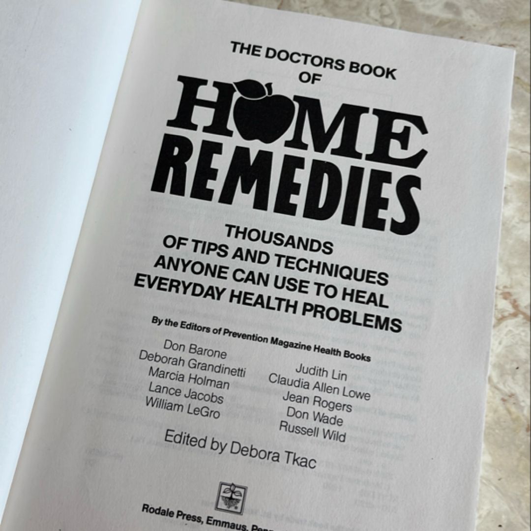 The Doctor's Book of Home Remedies