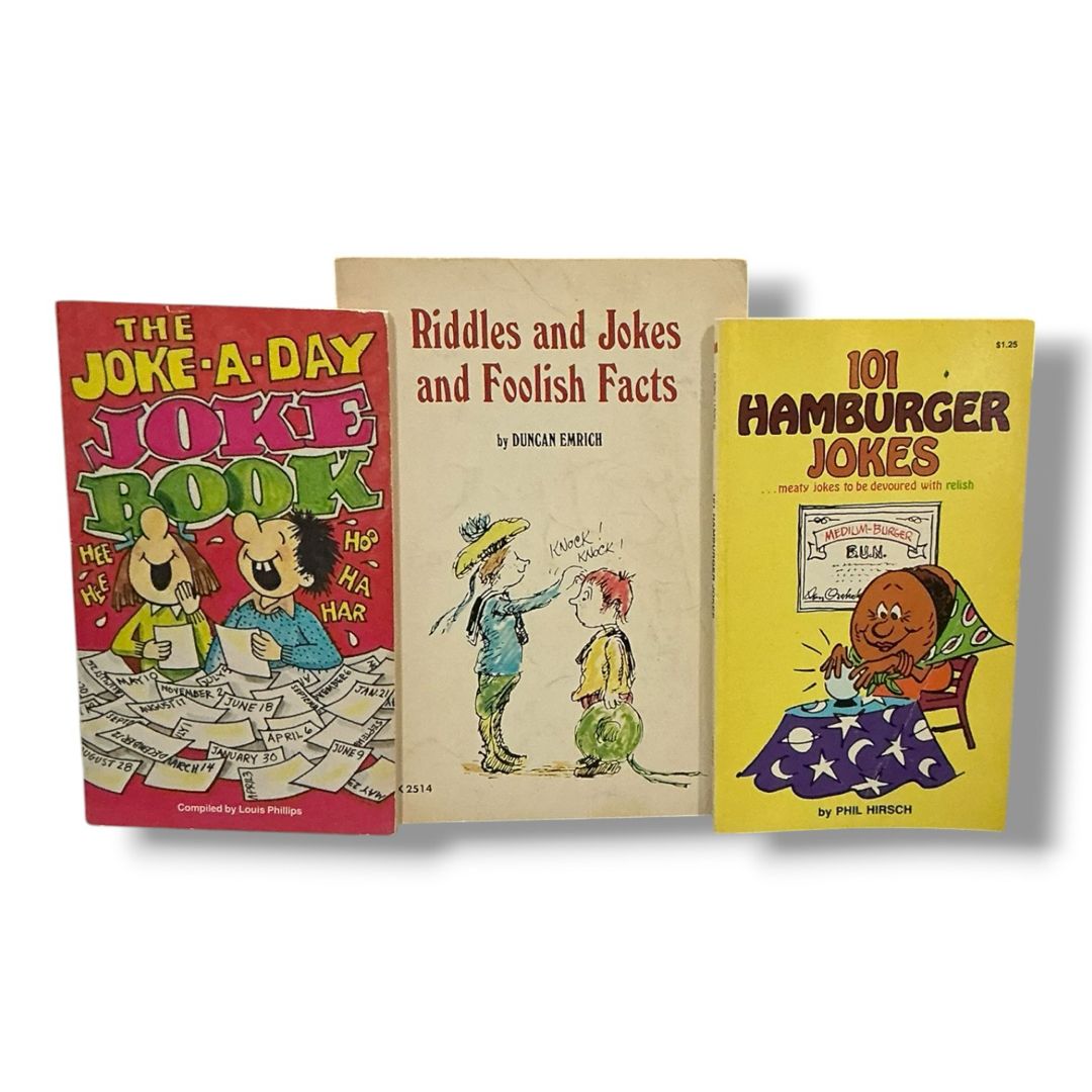 Vintage Children’s Joke Book Lot – Set Of 3 Paperbacks
