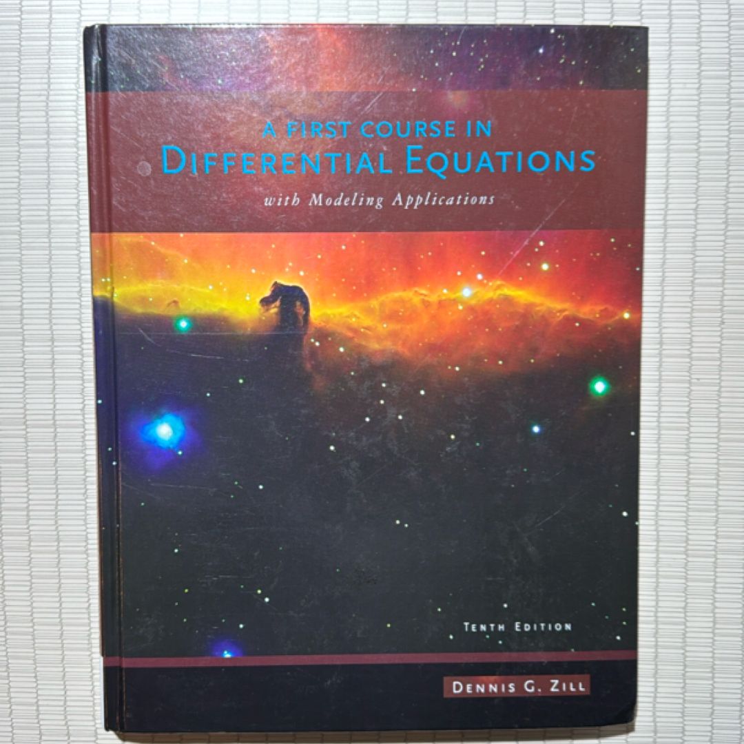 A First Course in Differential Equations with Modeling Applications